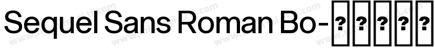 Sequel Sans Roman Bo字体转换